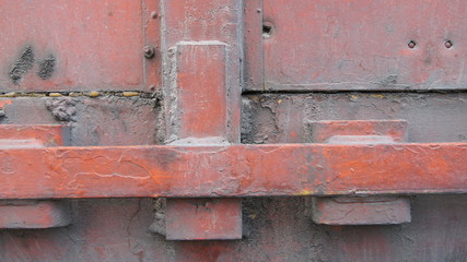 red rusty steel