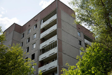 Закинута будівля в зоні відчуження, Чорнобиль, Україна