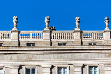 Obraz premium facade of the Royal Palace in Madrid, Spain