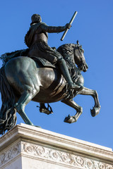 Fototapeta na wymiar Monument to Felipe IV Madrid, Spain