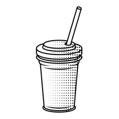 delicious soda drink fast food icon