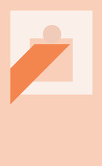 Orange Minimal Poster Composition Leader