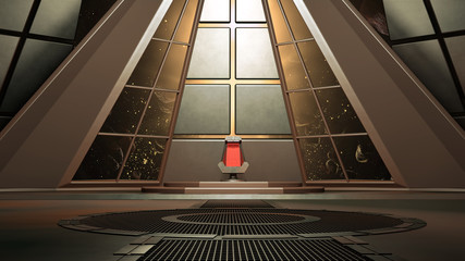 Space environment, ready for comp of your characters.3D rendering