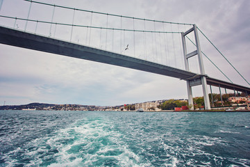Fototapeta na wymiar The Bosphorus Bridge