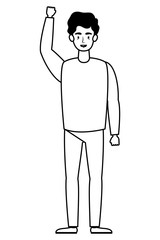 young man avatar character icon