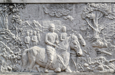 Javanese reliefs that tell the story of the Mataram kingdom