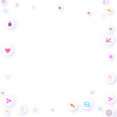 Social media marketing, Communication concept.