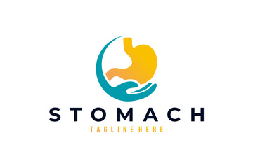 stomach care logo icon vector isolated