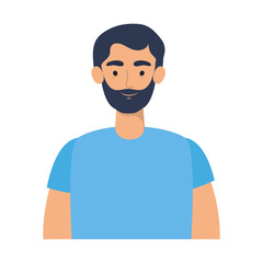 young man with beard avatar character