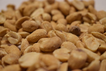 close up of peanuts