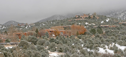 Fototapeta premium Santa Fe in Winter