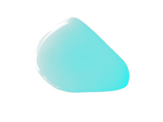 Spilled water puddle isolated on white background. Texture of spilled water. Water on white background.