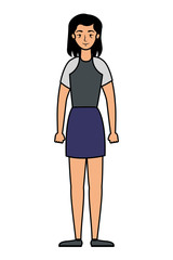 young woman avatar character icon