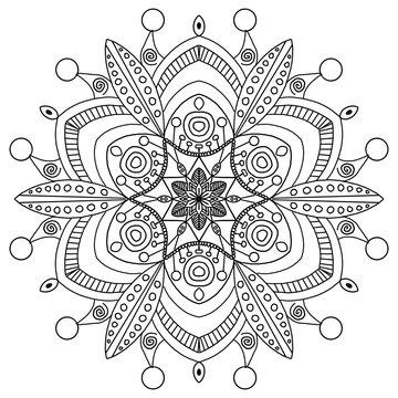 mandala pattern coloring books for everyone as greeting card tile pattern and paper used for wallpapers indian henna tattoo pattern  white background