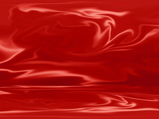 Abstract red background for web design templates, christmas, valentine, product studio room and business report with smooth gradient color. Red cloth texture or red liquid background.