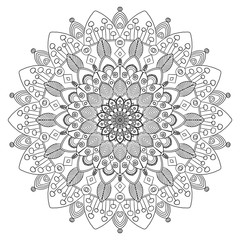 mandala pattern coloring books for everyone as greeting card tile pattern and paper used for wallpapers indian henna tattoo pattern  white background