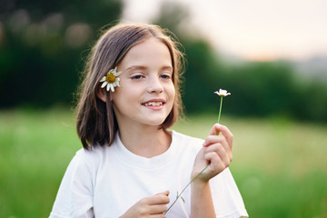 girl with dandelion