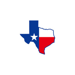 maps of Texas icon vector design symbol