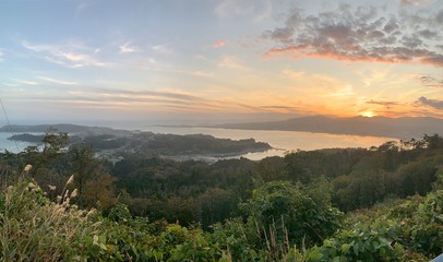 Fototapeta premium Sunset landscape