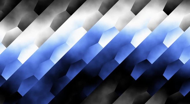 Transforming abstract shapes. Abstract geometric background. Seamless looping footage.