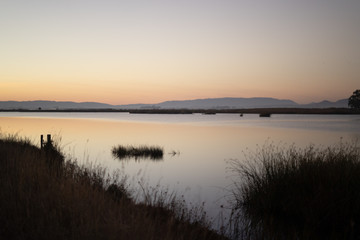Fototapeta na wymiar Sunset at Wetlands Edge