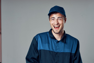 Fototapeta premium portrait of young man in hat
