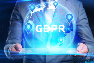 Business, Technology, Internet and network concept. GDPR General Data Protection Regulation.