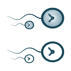 Time flow concept. Sperm form watch in motion. Deadline concept.