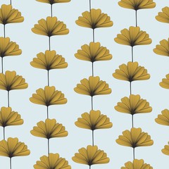 Flower lineart seamless pattern 26