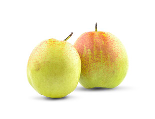 Chinese fragrant pear an isolated on white background