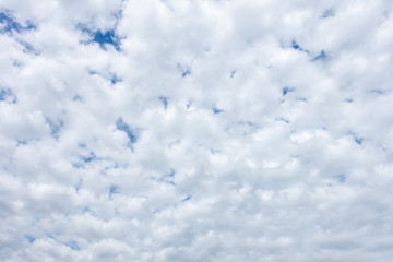 White clouds filled the sky in the cloudy day, Cloudy sky.