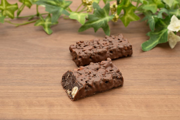 ザクザク食感のチョコ