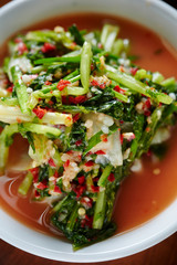 Korean spicy leaf vegetable pickle