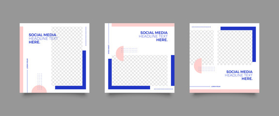 Modern promotion square web banner for social media mobile apps. Elegant sale and discount promo backgrounds for digital marketing	