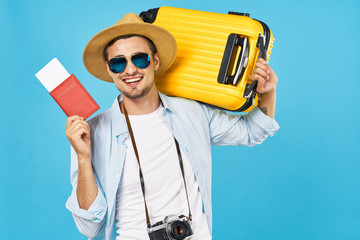 young tourist with camera