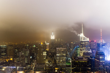 Naklejka premium panoramę manhattanu