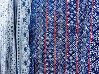 Hmong batik pattern fabric  background.