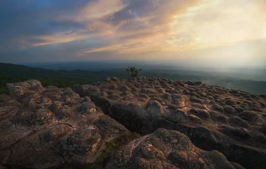 Fotobehang The knob stone ground at Laan Hin Pum Viewpoint Phu Hin Rong Kla National Park,Thailand © DragoniteEast