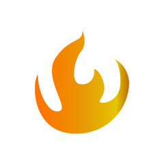 Fototapeta na wymiar Fire icon vector in trendy style