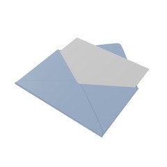 手紙3DCG画像