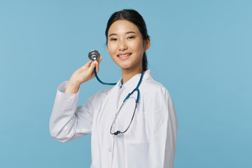 portrait of a young doctor with stethoscope