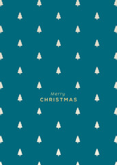 Holiday greeting card minimal design.