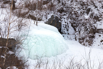frozen waterfall