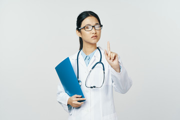 young female doctor with stethoscope