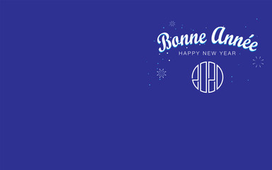 Elegant Merry Christmas and Happy New Year Card Design. Happy Holiday Card. Greeting Card