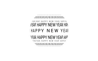 Elegant Merry Christmas and Happy New Year Card Design. Happy Holiday Card. Greeting Card