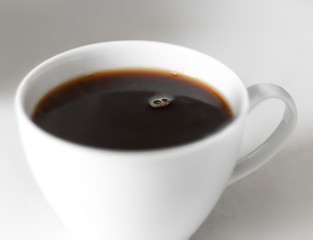 Cup of coffee or strong tea close up