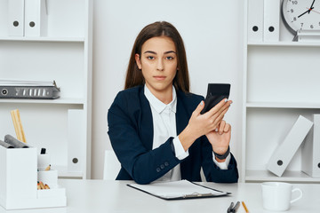 young woman in office