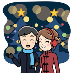 クリスマスカップル