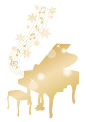 ゴールドピアノ